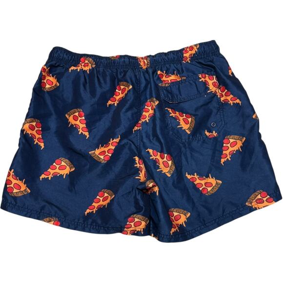 Molokai Surf Co Pizza Board Shorts Swim Trunks Blue XL - Picture 4 of 4
